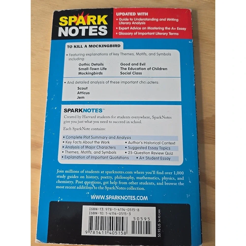 To‎ Kill a Mockingbird SparkNotes Literature Guide (SparkNotes Literature Gui...